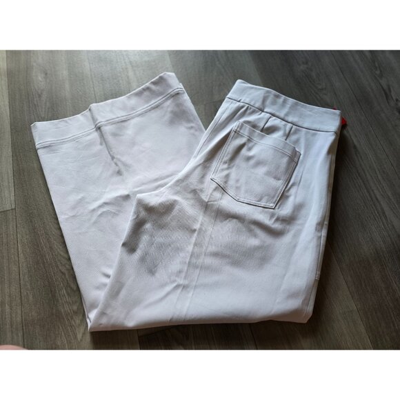 Spanx Womens Tall 1X/1X White Cropped Wide Leg Pants NWT - Picture 1 of 7